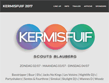 Tablet Screenshot of kermisfuif.be